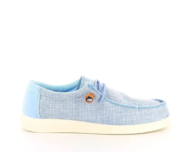 Mocassin Slip-on - Toile Bleu - Denis
