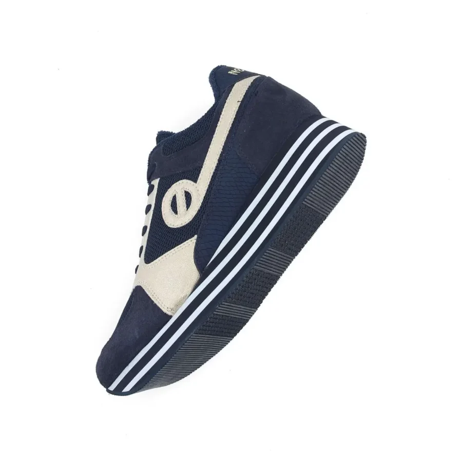 PARKO JOGGER KNIT/SUEDE/GLOW NAVY/NAVY/LIGHT GOLD – Image 6