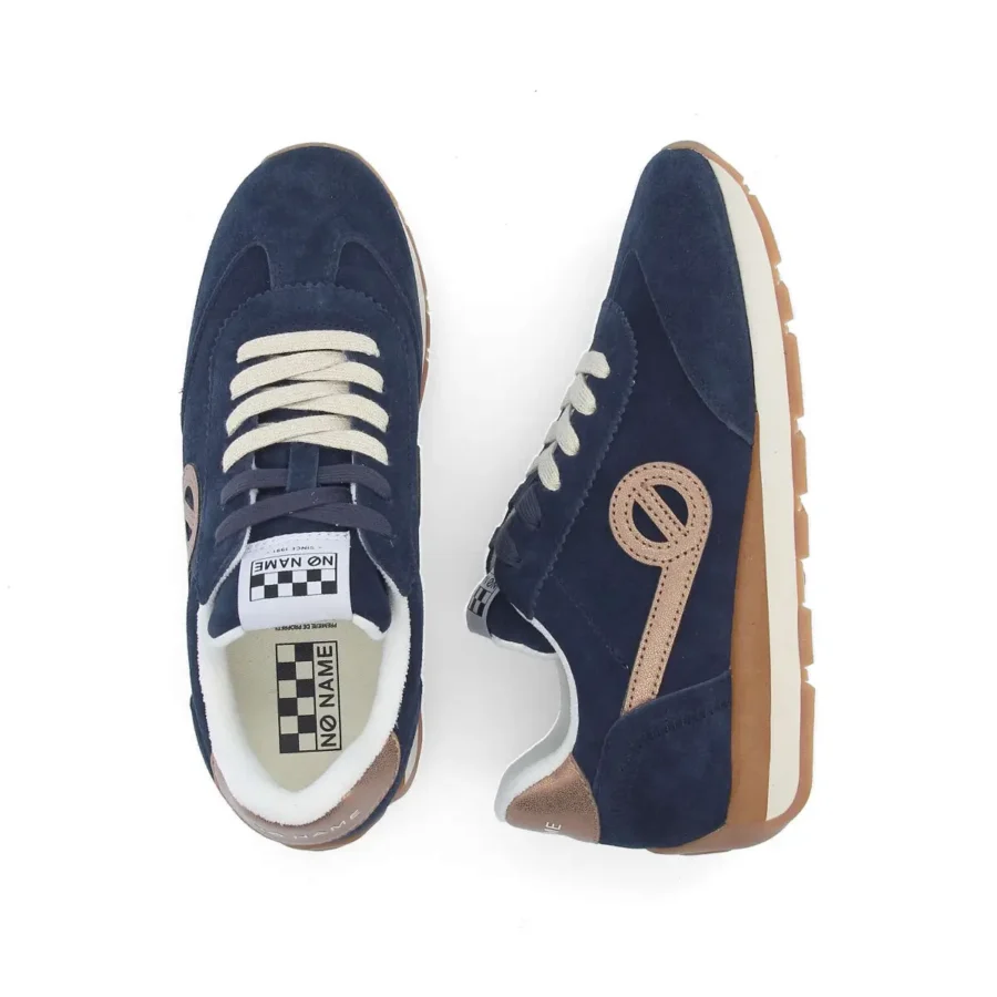RUN JOGGER SUEDE NAVY – Image 4